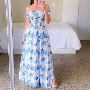 Nuevo vestido floral policromado largo de verano <span class=keywords><strong>para</strong></span> <span class=keywords><strong>mujer</strong></span>, ropa de <span class=keywords><strong>mujer</strong></span>, vestidos informales, vestidos largos <span class=keywords><strong>para</strong></span> <span class=keywords><strong>mujer</strong></span> - Product Image 5
