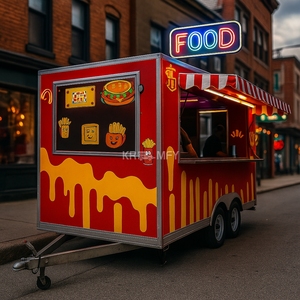 Cocktail Bar Modern Legal Drink Shop Street Food Truck <b>Hot</b> Dog Vending Cart Mobile Beverage Trailer - Product Image 3