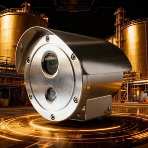 Caméra <span class=keywords><strong>IP</strong></span> étanche anti-explosion de fabrication industrielle, en alliage d'aluminium, sécurité, capteur CMOS 2MP 4MP, PTZ IP68, CCTV, vision nocturne pour bateau - Product Image 1
