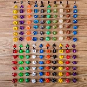 ชุดลูกเต๋าอะคริลิกแกะสลัก 7 ชิ้น รูปทรงหลายเหลี่ยม มุมฉาก สำหรับเกม DND RPG และเกมกระดาน ลดราคาพิเศษ - Product Image 5