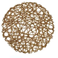 Napperon rond en raphia en papier décoratif tissé à la main Style classique Offre Spéciale bon prix pour les célébrations de la récolte