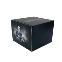Boîte ondulé personnalisée crâne graphique Streetwear marque personnalisée chapeau emballage boîte postale