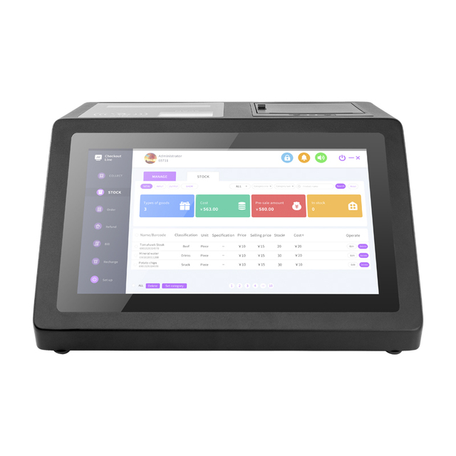 11.6'' Android Windows Order Payment Touch Screen Desktop Pos Card Payment Machine Pos Tablet Business Software Restaurant Pos
