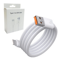 Kabel Charger Data USB Tipe C 6A Super Cepat 66W Grosir untuk Xiaomi untuk Ponsel Samsung