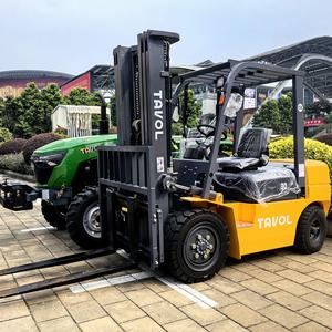 Carretilla elevadora diésel de 3 toneladas y 4 toneladas con palanca de cambios lateral y posicionador de horquilla fabricado en China TAVOL - Product Image 5