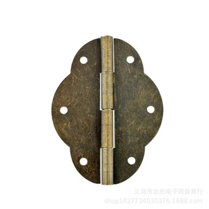 Bisagra para Muebles 56x42mm G85 de 6 Agujeros, Montaje Superficial, Hierro, Estilo Tradicional para Caja de Madera - Product Image 4