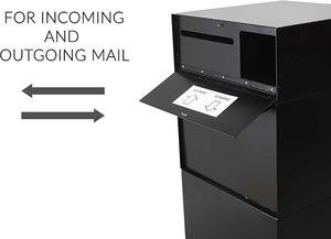 Boîte <span class=keywords><strong>aux</strong></span> <span class=keywords><strong>lettres</strong></span> sécurisée robuste en bordure de trottoir Conception résistante <span class=keywords><strong>aux</strong></span> intempéries Verrouillage Fente pour <span class=keywords><strong>lettres</strong></span> Fabrication de tôle robuste Emballage de boîte de dépôt - Product Image 5