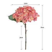 Haute qualité hortensia fleur maison mariage décor la tige unique soie hortensia pour centres de Table décoration en vrac