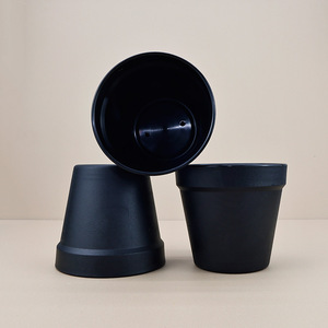 Pots de fleurs en plastique avec trous de drainage, style Art Déco, durables, de haute qualité, réutilisables, pour jardins de table intérieurs/extérieurs, vases, shopping - Product Image 4