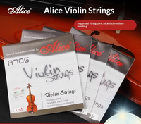 Ensemble de cordes de violon professionnelles Alice A706 authentiques