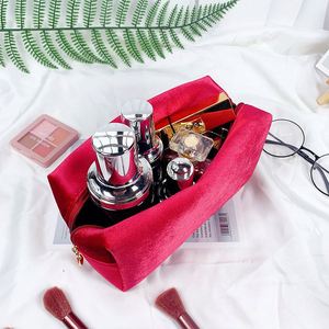 Nueva Bolsa de Aseo de Lujo, Bolsa de Maquillaje de Terciopelo Pequeña para Viaje, Bolsa Cosmética con Cierre - Product Image 3