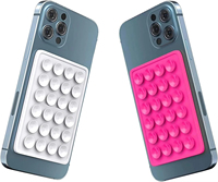 Ventouse en silicone à dos transparent pour appareil téléphonique ventouse à dos adhésif en caoutchouc de silicone ventouse pour coussin fixe