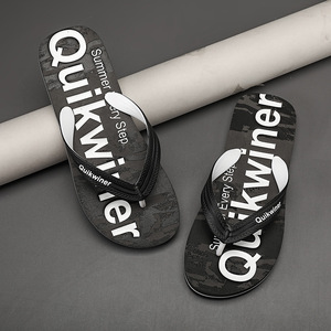 Quikwinner Men's Flip Flops Soft Thick Sole Beach <b>Sandals</b> Non Slip Outdoor Summer Style Adult Size Q217 - Product Image 3