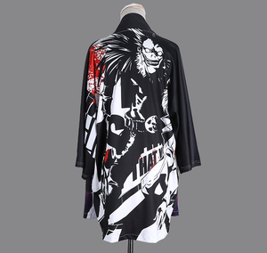 Kimono Personalizzato con Design Ispirato a <span class=keywords><strong>Death</strong></span> <span class=keywords><strong>Note</strong></span>, Produzione di Maglie Cartoon su Misura - Product Image 2
