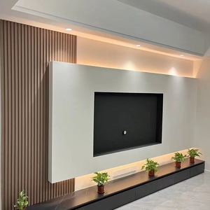 Vente à <span class=keywords><strong>prix</strong></span> d'usine, panneau mural ignifuge <span class=keywords><strong>en</strong></span> WPC, décoration <span class=keywords><strong>en</strong></span> bois de luxe, revêtement flexible avec garantie de 5 ans - Product Image 4