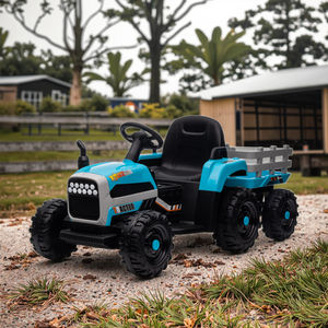 <span class=keywords><strong>Trattore</strong></span> Elettrico a Batteria 12V per Bambini con 6 Ruote, Musica e Allarme Batteria Scarica, in Plastica, Unisex - Product Image 3