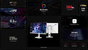 จอเกมมิ่ง A.S.U.S ROG Strix XG27ACMEG-W ขนาด 27 นิ้ว ความละเอียด 2560*1440 260Hz OC (มากกว่า 144Hz) 0.3ms (ขั้นต่ำ) ฟาสต์ ไอพีเอส - Product Image 3