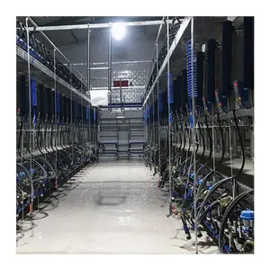 big farm parallel digital meter modern cow automatic milking parlor machine equipment