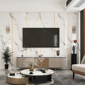 Self <strong>Adhesive</strong> Wall Panel Factory Supply Waterproof Wallpaper Peel and Stick 0.6*<strong>3m</strong> Thickness 2mm Marble PVC Wall Panel - Product Image 6