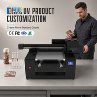 Penjualan Langsung Pabrik KECAI Printer UV Layar Sentuh A2 Ukuran 50/60 Printer UV Flatbed Otomatis 5060 dengan 3 PrintHead XP600