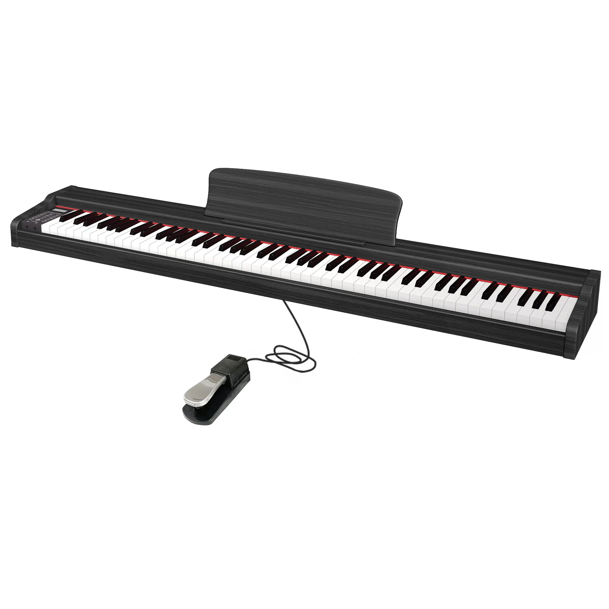 LeGemCharr Tragbares E-Piano Keyboard Piano 88 Tasten Musikalische Tastatur 88 Tasten E-Piano E-Piano