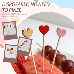 Stuzzicadenti Moderni Monouso in Bambù <span class=keywords><strong>per</strong></span> Frutta e Decorazioni Torte 12cm - Vendita Diretta dalla Fabbrica <span class=keywords><strong>per</strong></span> Matrimoni, <span class=keywords><strong>Compleanni</strong></span>, San Valentino - Product Image 3