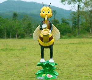 โรงงานที่กำหนดเองเรซิ่นเครื่องประดับ<span class=keywords><strong>โบราณ</strong></span>ไฟเบอร์กลาสสวนสัตว์ประติมากรรมผึ้งกวางม้ารูปปั้น - Product Image 2