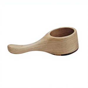 Cuillère à café en bois écologique artisanale avec long manche, cuillère doseuse en bois naturel (capacité 10/20/30 ml, finition miroir) - Product Image 1
