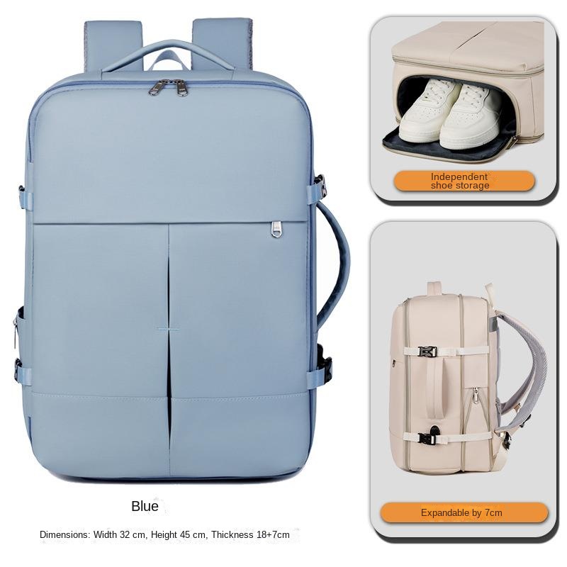Blue (expandable + shoe compartment)