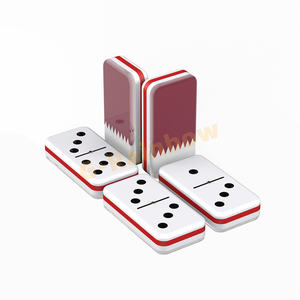 <span class=keywords><strong>Dominos</strong></span> et jeux en acrylique entièrement personnalisés, impression UV, <span class=keywords><strong>drapeau</strong></span> du Qatar superposé, <span class=keywords><strong>dominos</strong></span> taille professionnelle - Product Image 4