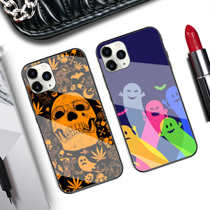 Phim Hoạt Hình Halloween Ghost Skeleton UV In Cứng Chống Sốc Trọng Lượng Nhẹ Vỏ Điện Thoại Di Động Cho <span class=keywords><strong>iPhone</strong></span> 11 13 Pro Max - Product Image 3