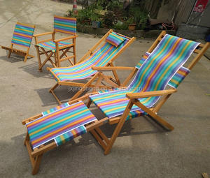 Chaise en bois légère <span class=keywords><strong>pliable</strong></span>, impression de LOGO personnalisée, chaise de plage réglable en hauteur - Product Image 6