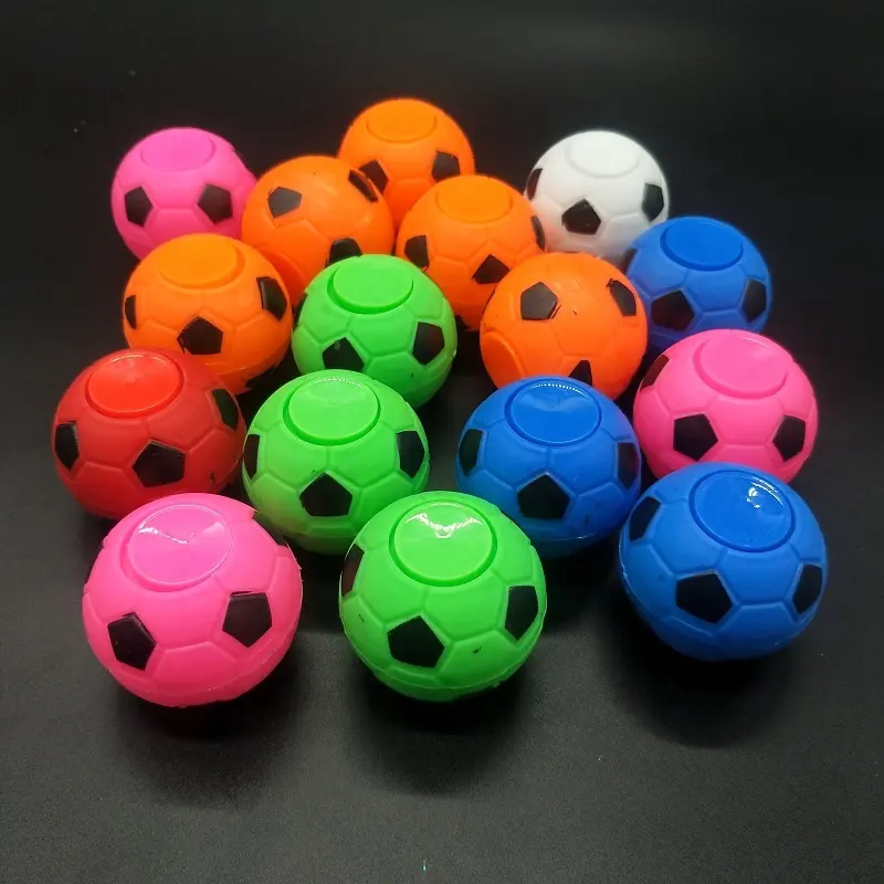 New style Plastic Fidget Toy Football Soccer Finger Hand Spinner Promotional Gift For Kids Relief Small Toy For Vending capsule