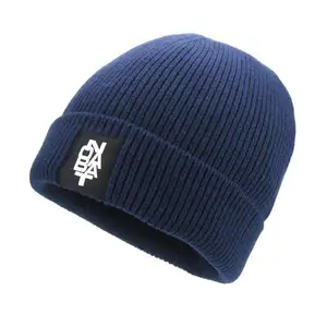 מותאם אישית יוניסקס מוצק צבע רגיל כפה חם סקי כפת חורף סריגה כובע/כפת כובע