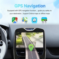 Autoradio Android Rhythm, installation facile, GPS 10 pouces, Carplay, BT, plug and play, pour Renault Clio 2012-2019