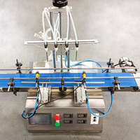 Machine d'étiquetage de bouchage de remplissage automatique de type horizontal de bureau adaptée à la sauce alimentaire mayonnaise chili salade ketchup