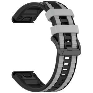 Correa de Reloj de Silicona de 22 mm y 26 mm Compatible con <span class=keywords><strong>Garmin</strong></span> Fenix 8 7X Pro, Correa de Repuesto para Reloj Inteligente Deportivo - Product Image 4