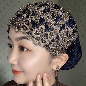 Nouveau Design <span class=keywords><strong>Femme</strong></span> Foulard Plissé Couleur Unie Casquette Hijab Musulman en Coton Froissé avec Motif Uni en Arc <span class=keywords><strong>Bonnet</strong></span> - Product Image 4
