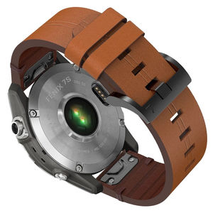 Bracelet en cuir à dégagement rapide Upro avec boucle en acier inoxydable pour Garmin Fenix 8/6/6X/6S, respirant, 20/22/26 mm, bracelets de remplacement - Product Image 2
