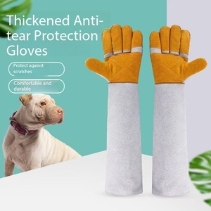 Gants <span class=keywords><strong>Nike</strong></span> anti-morsure de chien et anti-griffure de chat, épaissis et allongés, <span class=keywords><strong>en</strong></span> <span class=keywords><strong>cuir</strong></span> de vachette, gants de protection - Product Image 6