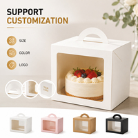 Boîte à gâteau en papier sur mesure avec poignée pour cupcakes et muffins