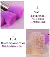 Maange-ensemble de pinceaux de maquillage ODM, outils de maquillage tout en un, couleur fluorescente, étiquette privée