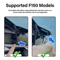 Dashcam 4K UHD Op Maat Voor F-150 F-250 RAPTOR 2021-2025 Loop Recording G-sensor App Besturing WIFI Auto Zwarte Doos Video Recorder
