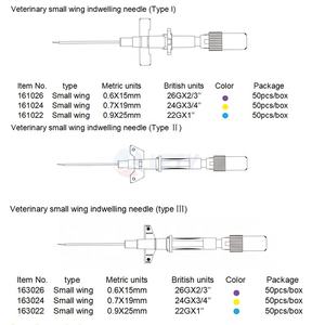 Penjualan Panas Kanula Kateter <span class=keywords><strong>IV</strong></span> Veteriner 16G 18G 22G 24G 26G Jarum Indwelling Rumah Sakit Hewan untuk Anjing dan Kucing - Product Image 5