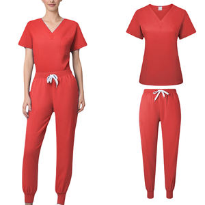 ホット販売新しいファッショナブルな美容医師看護医療スリムフィットスクラブカスタムロゴペット病院ジョガースクラブユニフォームセット - Product Image 4