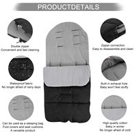 Couverture de poussette universelle pour bébé, sac de couchage chaud et coupe-vent pour poussette d'hiver, couvre-pieds pour poussette par temps froid