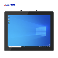 PC industriel sans ventilateur 12,1 pouces tout-en-un, écran tactile capacitif 10 points, 2 LAN, 4 USB, 6 COM, Q P12RWH T