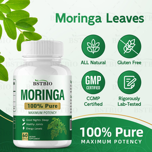 Bstbio <span class=keywords><strong>Oem</strong></span> Kruidensupplementen Moringa Oleifera Bladextract Organische Moringa <span class=keywords><strong>Capsules</strong></span> - Product Image 5