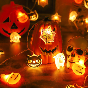 Luces LED de Cadena con Forma de Halloween, Funcionan con Pilas, Impermeables, Decoración de Ambiente para Halloween, Gran Venta - Product Image 4