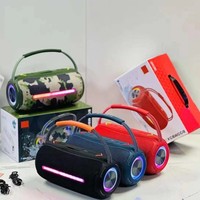 Altavoz Inalámbrico Portátil Boombox 360 LED para Exteriores, Columna de PC Impermeable de 20W, Reproductor de Música, Regalo, RGB, Inalámbrico, para Teléfono Móvil